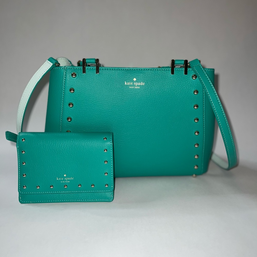 Kate Spade small tote with matching wallet Mint